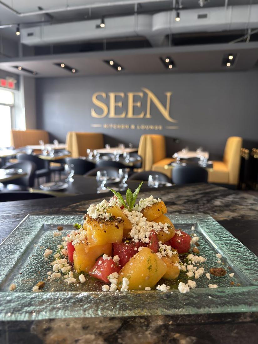 SEEN Salad with watermelon and goat cheese
